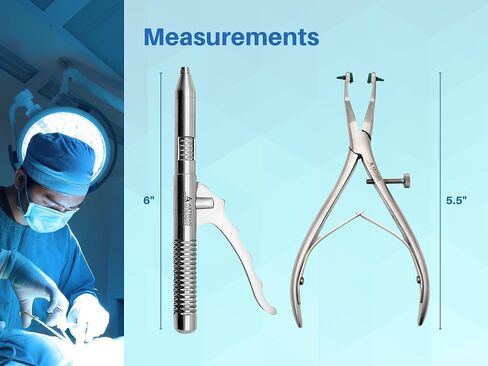 Bundle of Dental Automatic Crown Remover Bridge Remover 6" w/ 10 Pieces & Dental Crown Remover Pliers Temporary Crown Remover Crown Gripper Pliers by Artman Instruments in Saudi Arabia