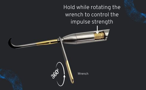 Bundle of Dental Automatic Crown Remover Gun Type Spring Loaded with 4 Tips and Adjusting Wrench And Dental Crown Remover Pliers, Temporary Crown Remover, Crown Gripper Pliers in Saudi Arabia