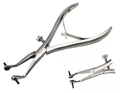 Bundle of Dental Automatic Crown Remover Gun Type Spring Loaded with 4 Tips and Adjusting Wrench And Dental Crown Remover Pliers, Temporary Crown Remover, Crown Gripper Pliers in Saudi Arabia