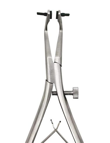 Bundle of Dental Automatic Crown Remover Gun Type Spring Loaded with 4 Tips and Adjusting Wrench And Dental Crown Remover Pliers, Temporary Crown Remover, Crown Gripper Pliers in Saudi Arabia