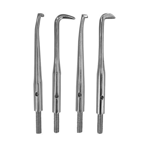 Dental Crown Remover with 4 Tips - Stainless Steel in Saudi Arabia