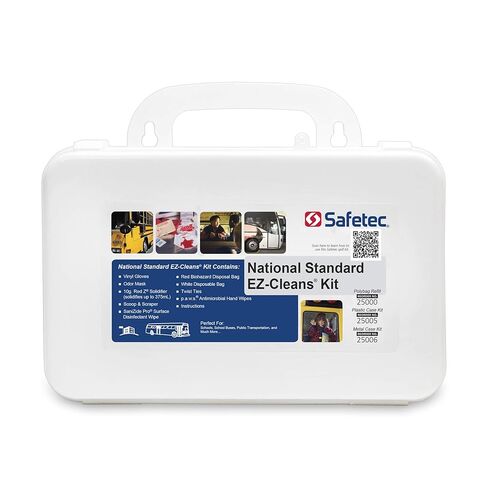 Safetec National Standard EZ-Cleans Kit (Hard case) Body Fluid Spill Kit (12 Kits/case) in Saudi Arabia
