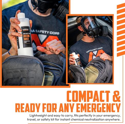 MIRA Safety DeconDust™ Dry Decontamination Powder (16oz) – Rapid, Waterless Chemical Neutralizer for Gases, Acids & Hazardous Agents in Saudi Arabia