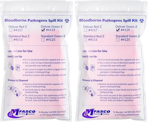 Bloodborne Safety Kit Plastic for Clean up in Kuwait