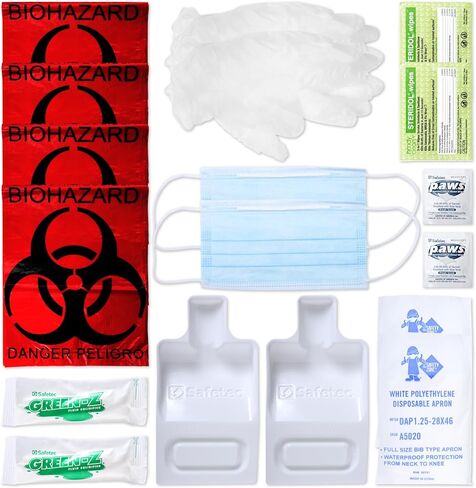 Bloodborne Safety Kit Plastic for Clean up in Kuwait