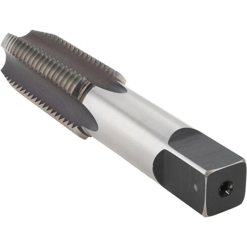 Straight Flute Tap, 1-1/8-8 UNS, 4 Flute, Plug Chamfer, High-Speed Steel, Bright/Uncoated Finish, 2-9/16" Thread Length, 5-7/16" OAL, Right Hand in Saudi Arabia