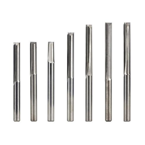 10 قطعة ﻿قاطعة تفريز ذات نهاية مستقيمة من الكربيد الصلب 6 مم عرقوب 2 فتحة فلوت لقمة التوجيه باستخدام الحاسب الآلي (6 × 6 × 42 × 70 مم) in Kuwait