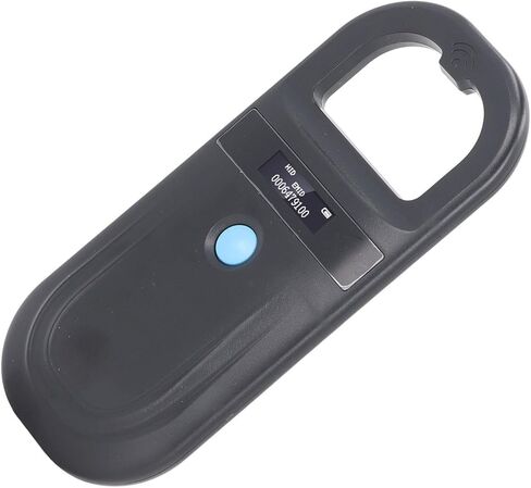 Sanpyl Handheld Pet Tag Chip Scanner 134.2KHz ISO11784 85 FDX B EMID Animal ID Reader for Small Animal Management, USB Charging ABS Material in Saudi Arabia