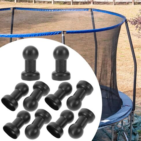 8 Pack Trampoline Poles Cap Replacement Trampoline Enclosure Pole Top Cap Protective Cover Ends Toppers for Trampoline Frame Poles 1 Inch Enclosure Straight Tube Trampoline Safety Enclosure Net in Kuwait