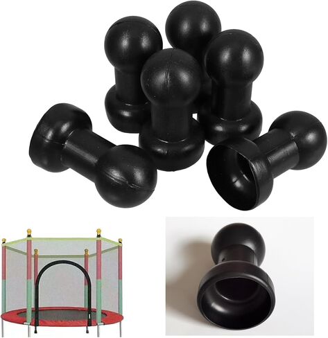 8 Pack Trampoline Poles Cap Replacement Trampoline Enclosure Pole Top Cap Protective Cover Ends Toppers for Trampoline Frame Poles 1 Inch Enclosure Straight Tube Trampoline Safety Enclosure Net in Kuwait