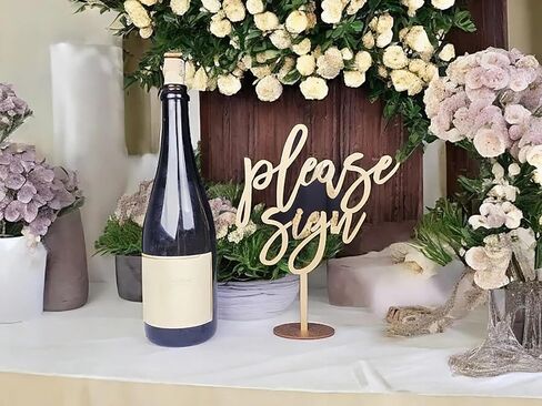 Please Sign Table Sign,Wooden Wedding Party Decoration,Wedding Guest Book Please Table Decoration for Bridal Shower Party Decoration in Saudi Arabia