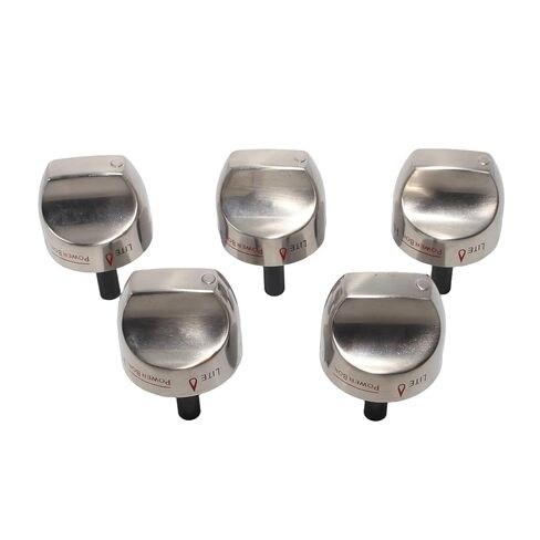 5PCS WB03K10266 Gas Range Burner Stainless Steel Knob Replacement for GE Hotpoint Haier Range Replace WB03K10243 in Kuwait