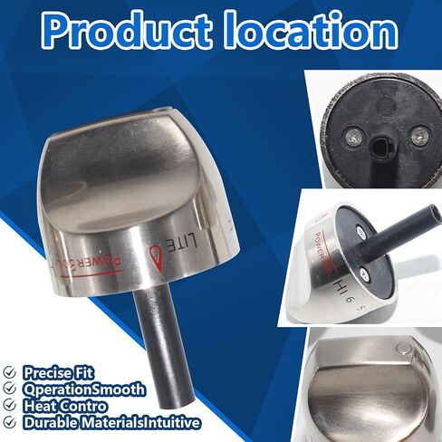 5PCS WB03K10266 Gas Range Burner Stainless Steel Knob Replacement for GE Hotpoint Haier Range Replace WB03K10243 in Kuwait