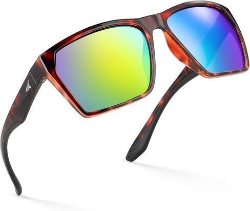 نظارات شمسية رياضية مستقطبة لصيد السمك من KastKing Beartrap، مع طلاء عدسة واقية PuriVex، تصميم Wayfarer، للرجال والنساء in Saudi Arabia