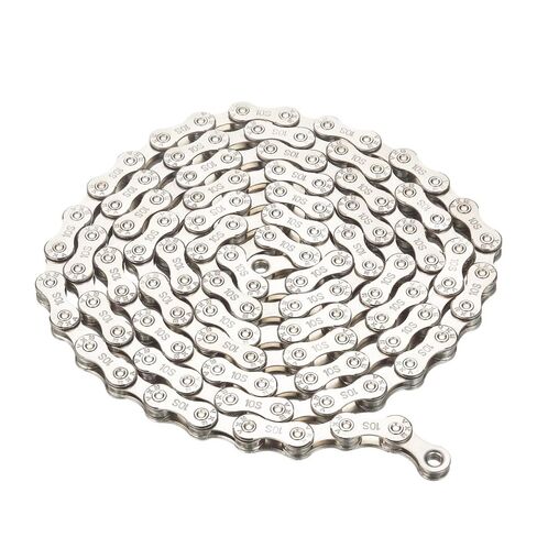Bicycle Chain 10/20/30 Speed, 1/2 x 3/32 Inch, 116 Links, Silver, Carbon Steel, Wheeled Chain for Road and Mountain Bike in Kuwait