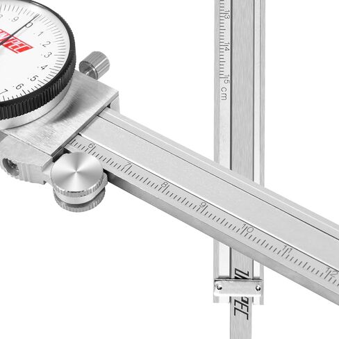 فرجار قرص 150 مم، أداة قياس مترية احترافية من الفولاذ المقاوم للصدأ، نطاق 0-150 مم مع تدرج 0.02 مم، فرجار رنيه دقيق مقاوم للصدمات مع حقيبة حمل صلبة للميكانيكيين والأعمال اليدوية in Kuwait