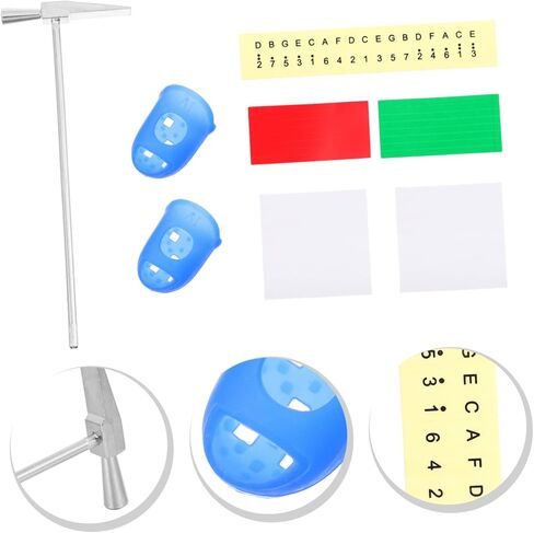 Yardwe Thumb Piano Accessory Kit with Slip Tuning Hammer Scale Stickers and Cleaning Cloth for Accurate Tone and Maintenance Random Color in Saudi Arabia