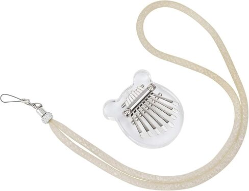 Alnicov Acrylic Finger Piano，8 Keys Kalimba Thumb Piano，with lanyard Suitable for Beginners in Birthday Christmas in Saudi Arabia