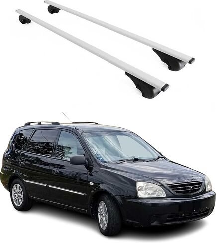 OMAC Roof Racks Cross Bars Luggage Carrier Durable for Kia Rondo 2007-2010 Black 2 Pcs Anti-Theft for Travel Kayak Canoe Surf Ski Snowboard Camping in Saudi Arabia