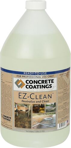 CC Concrete Coatings EZ-Clean | Concrete Acid Stain Neutralizer, Degreaser, Light Cleaner | Ready to Use | 1 Gallon | in Saudi Arabia
