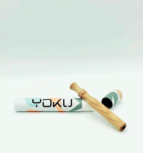 YOKU Wooden Breathing Stick – Pocket-Sized Mindful Breathing Trainer – Natural Airflow Stick for Habit Support & Relaxation, Set of 3 - Ashwood, Rosewood, Sapelewood. in Saudi Arabia