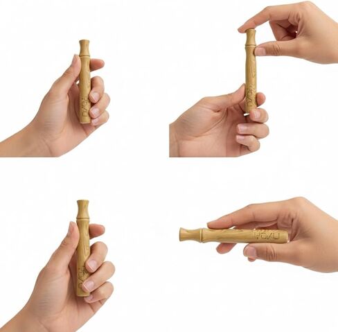 YOKU Wooden Breathing Stick – Pocket-Sized Mindful Breathing Trainer – Natural Airflow Stick for Habit Support & Relaxation, Set of 3 - Ashwood, Rosewood, Sapelewood. in Saudi Arabia