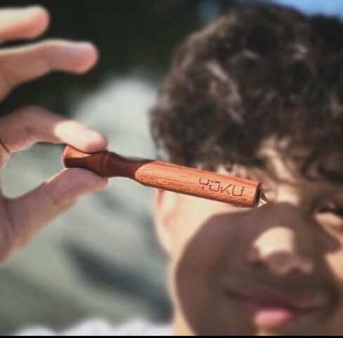 YOKU Wooden Breathing Stick – Pocket-Sized Mindful Breathing Trainer – Natural Airflow Stick for Habit Support & Relaxation, Set of 3 - Ashwood, Rosewood, Sapelewood. in Saudi Arabia
