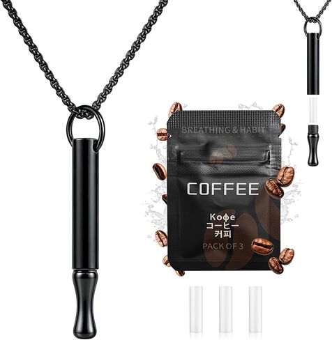 Breathing Necklace for Mindfulness & Anxiety Relief,Adjustable Stainless Steel Pendant with Refillable Mint Pods, Fidget Focus Tool - Adult Stress Management Meditation Gift in Saudi Arabia