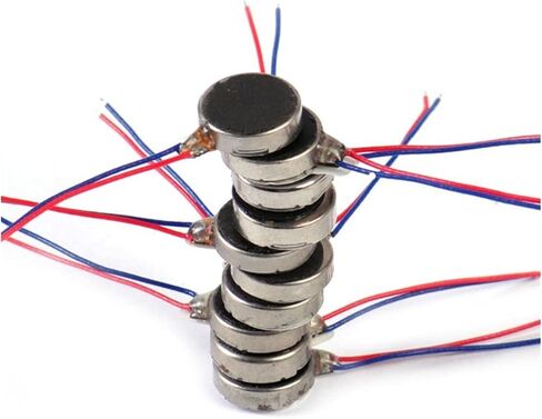 موتور تيار مباشر 10 قطعة DC3-5V مايكرو D C الاهتزاز المحرك 1020/1027/1030/1034 للهاتف عملة محرك مسطح: 1027(1027) in Kuwait