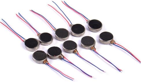 موتور تيار مباشر 10 قطعة DC3-5V مايكرو D C الاهتزاز المحرك 1020/1027/1030/1034 للهاتف عملة محرك مسطح: 1027(1027) in Kuwait