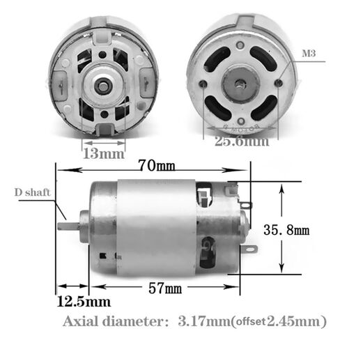 High Power High Speed Motor, DIY Model, Permanent Magnet Power Machine, 550 DC, 12V, 20000RPM, 1Pc in Saudi Arabia