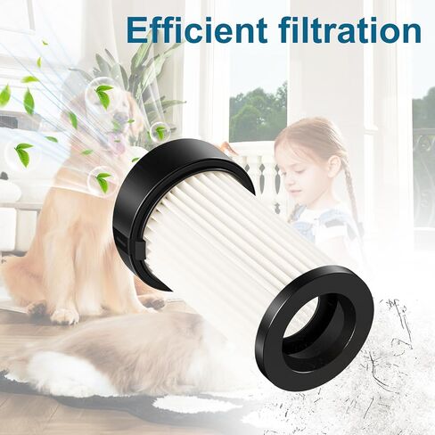 قطعتان من قطع غيار فلتر المحرك المسبق للمكنسة الكهربائية الثابتة EyeVac Home وPro وPet وAir وPlus وNeoVac Elite، تناسب الجزء # EV-PMF وEV-EF، ترشيح عالي الكفاءة للشعر ووبر الحيوانات الأليفة in Kuwait