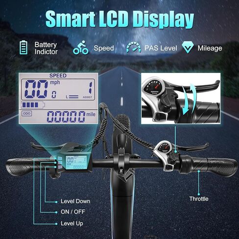 Wooken Electric Bike for Adults, Peak 1000W Motor Ebike,20"x4.0" Fat Tire Electric Bike,48V 624WH Removable Lithium-ion Battery,Up to 60 Miles,Step-Thru Electric Mountain Bike,SGS Certified to UL 2849 in Saudi Arabia