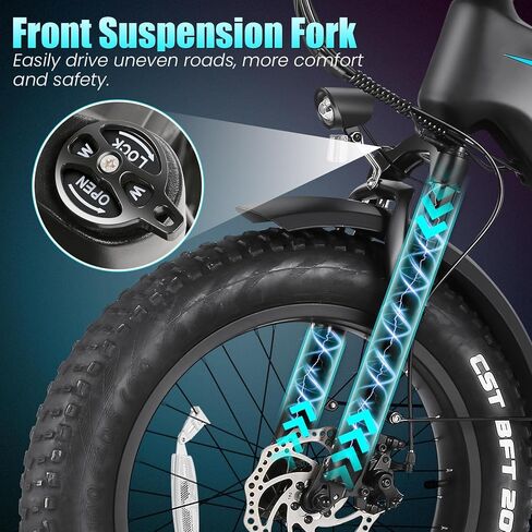 Wooken Electric Bike for Adults, Peak 1000W Motor Ebike,20"x4.0" Fat Tire Electric Bike,48V 624WH Removable Lithium-ion Battery,Up to 60 Miles,Step-Thru Electric Mountain Bike,SGS Certified to UL 2849 in Saudi Arabia