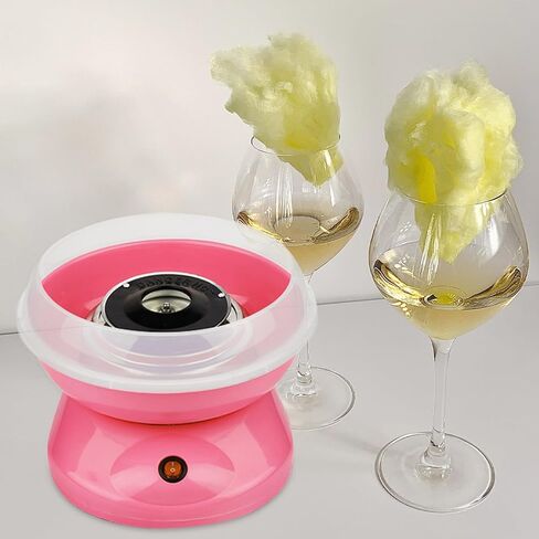 Cotton Candy Machine Reusable Cover Small Sugar Dispenser Enclosure Sturdy Plastic Guard Accessory for ’ Cotton Candy Maker Home Use in Saudi Arabia