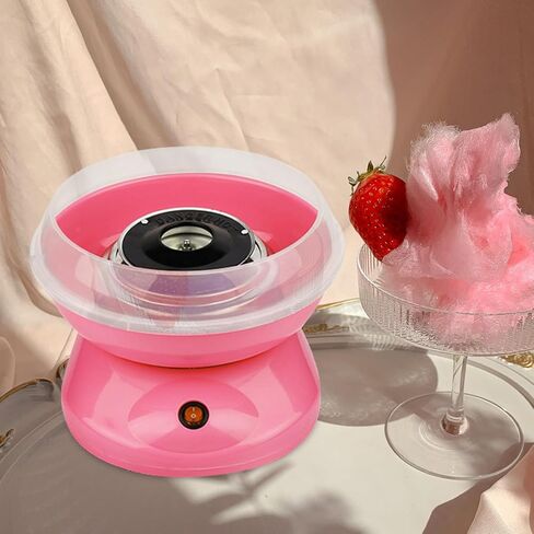 Cotton Candy Machine Reusable Cover Small Sugar Dispenser Enclosure Sturdy Plastic Guard Accessory for ’ Cotton Candy Maker Home Use in Saudi Arabia