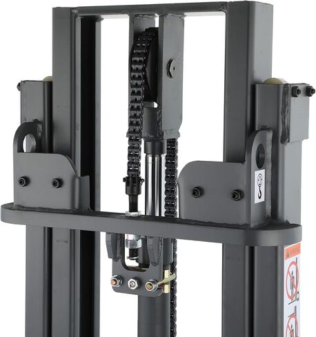 Tory Carrier Counterbalanced Full Electric Stacker Material Lift 2200lbs Capacity Straddle Forks 118" Lifting Height in Kuwait