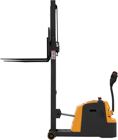 Tory Carrier Counterbalanced Full Electric Stacker Material Lift 2200lbs Capacity Straddle Forks 118" Lifting Height in Kuwait