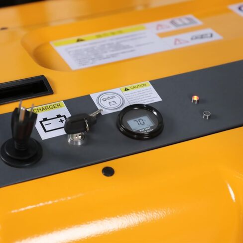 Tory Carrier Counterbalanced Full Electric Stacker Material Lift 2200lbs Capacity Straddle Forks 118" Lifting Height in Kuwait