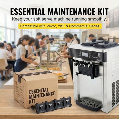 قطع غيار ماكينة الآيس كريم الناعمة M8، 4 عبوات من صواميل التثبيت الصلبة على شكل نجمة، 2 طويلة (80 مم) و2 قصيرة (64 مم)، مادة ABS ملولبة بالنحاس in Kuwait