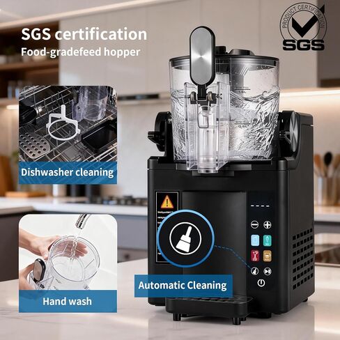 Slushie Machine& Soft Serve Ice Cream Maker, Slushie Machine for Home,Frozen Drink Machine, No Ice Needed, Self Cleaning Slushy Machine, Perfect for Milkshake, Frozen Margaritas, Cocktail and More in Saudi Arabia