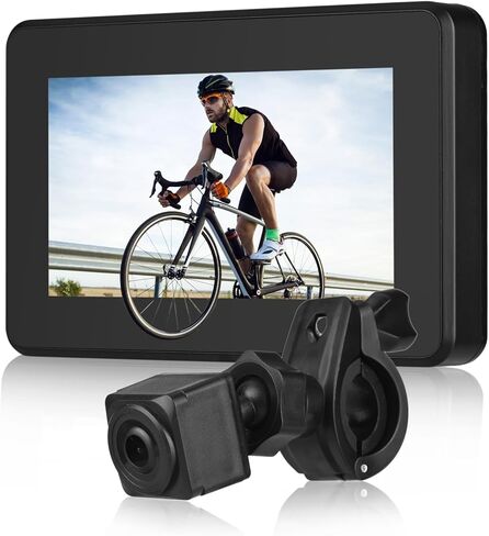 Bike Rear View Camera 1080P with Night Vision, Bike Camera Front & Rear View Wide Angle Lens, Loop Recording, 5000mAh Battery, Bike Accessories for EBike, Mountain in Saudi Arabia