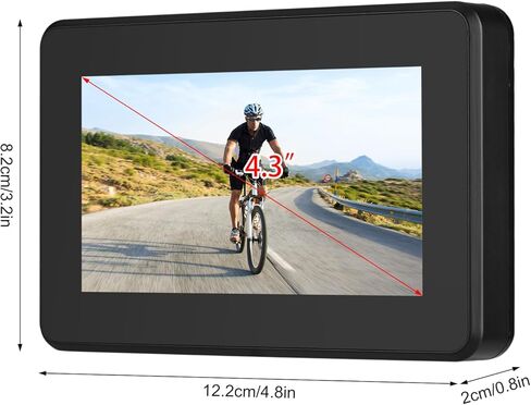 Bike Rear View Camera 1080P with Night Vision, Bike Camera Front & Rear View Wide Angle Lens, Loop Recording, 5000mAh Battery, Bike Accessories for EBike, Mountain in Saudi Arabia