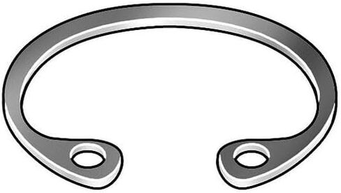 حلقة تثبيت داخلية، فولاذ، لمسة نهائية من الزنك الأصفر، قطر التجويف 2 1/4 بوصة، 10 PK HO-225ST ZD - 1 لكل منهما in Kuwait