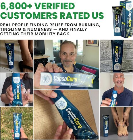 كريم كابسا كير مع الكابسيسين 0.125% والمغنيسيوم، مزيج نيوروسووث مع الأرنيكا والجلوكوزامين والمنثول والصبار، كريم موضعي مرطب للبشرة غير دهني للرجال والنساء، 100 جرام (عبوة واحدة) in Kuwait