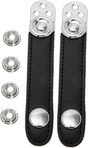 BESTonZON 1set Double-layer Cowhide Accordion Strap Metal Connectors Easy to Install Bellows Belt for Concerts and Practice Fit Replacement Fasteners in Saudi Arabia