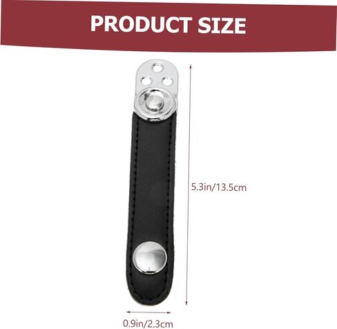 BESTonZON 1set Double-layer Cowhide Accordion Strap Metal Connectors Easy to Install Bellows Belt for Concerts and Practice Fit Replacement Fasteners in Saudi Arabia