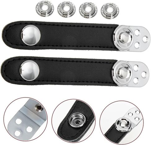 Toyvian Universal Double-Layer Accordion Bellows Buckle Strap with 4 Replacement Metal Fasteners for Accordion Accessories Compact and Lightweight Design 2 Pack in Saudi Arabia