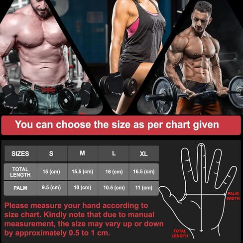 Fitness Workout Gloves Gym Weight Lifting Gloves for Men Women Breathable Gymnasium Wrist Support Padded Deadlifts Exercise Training Pull Ups in Kuwait