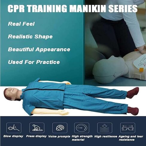 نموذج تدريب على الإسعافات الأولية لكامل الجسم للكبار، نموذج تدريب محاكاة CPR، محاكي الإنعاش القلبي الرئوي للفصول الدراسية أو مركز الأبحاث in Saudi Arabia